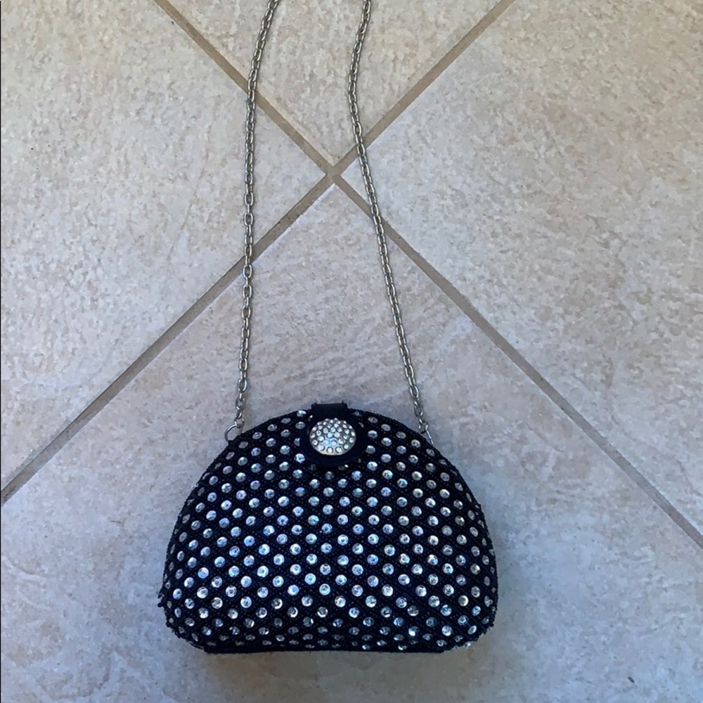 rhinestone clutch bag